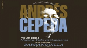 Banner concierto de Andrés Cepeda Tour “Nuestra Vida en Canciones” Barranquilla este 01 de Noviembre.