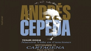 Banner concierto de Andrés Cepeda Tour “Nuestra Vida en Canciones” Cartagena este 14 de Septiembre.