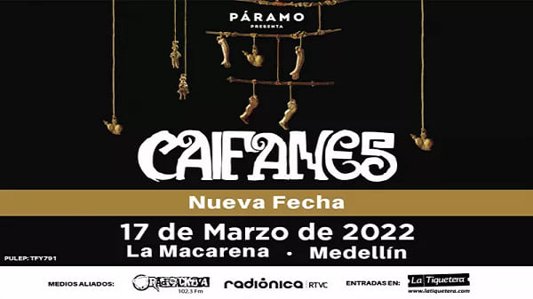Concierto de Caifanes en Medellín.