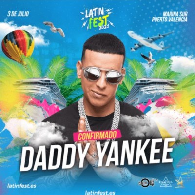 Banner del Concierto de Daddy Yankee en Valencia, España