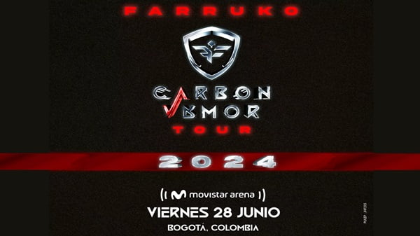 Banner concierto de Farruko este 28 de Junio en Bogotá.