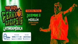 Banner concierto de Feid Tour “Ferxxocalipsis 3a Fecha” Medellín este 08 de Diciembre.