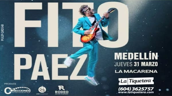 Concierto de Fito Páez en Medellín.