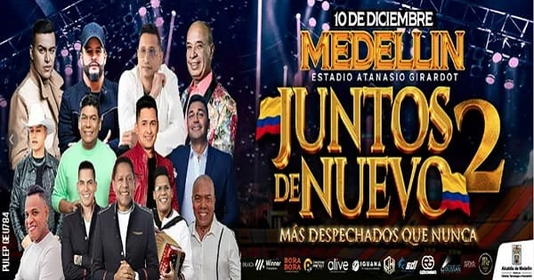 Juntos De Nuevo 2 Medellín Conciertos Medellín 2022 Conciertos Express 9744