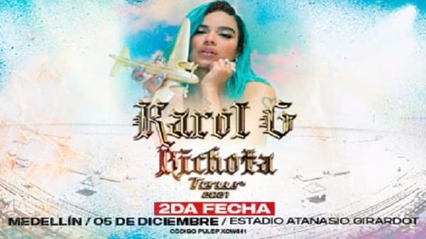 Banner del Concierto de Karol G en Medellin, Antioquia 2da fecha.