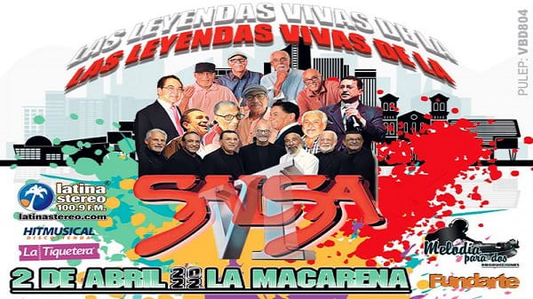 Concierto Las Leyendas Vivas de la Salsa VI en Medellín.