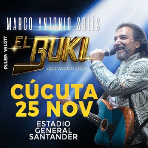 Marco Antonio Solís El Buki World Tour 2023 Cúcuta.