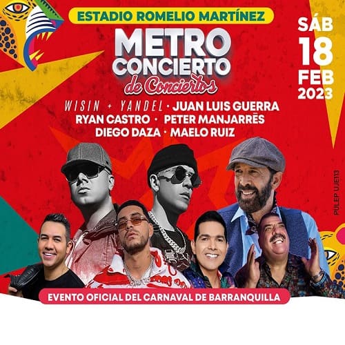 Metro Concierto de Conciertos Carnaval de Barranquilla 2023