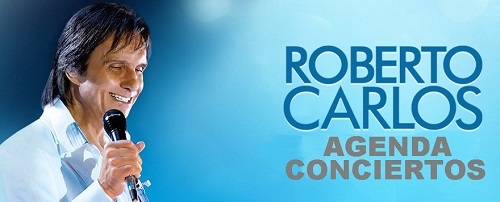 Afiche de la Gira de Conciertos de Roberto Carlos.