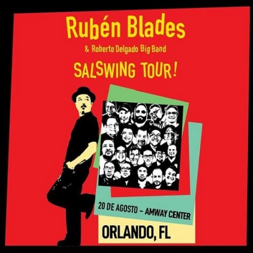 Banner de Rubén Blades en Orlando, este 20 de Agosto.