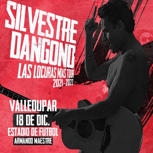 Concierto de Silvestre Dangond, Tour Las locuras mías en Valledupar, Cesar.