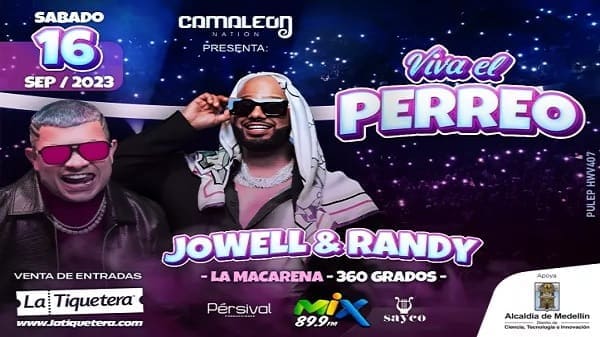 Jowell & Randy Viva el Perreo en Medellín 2023.