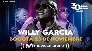 Banner concierto de Willy García este 23 de Noviembre en Bogotá, segunda fecha.